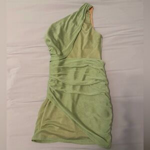 Michael Costello One-Shoulder Dress